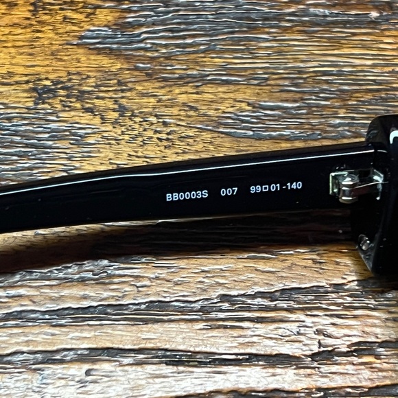 Balenciaga BB0003S 007 Unisex Sunglasses Black Red Orange Yellow - Picture 4 of 6